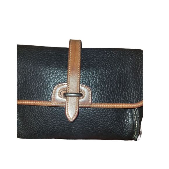 Dooney & Bourke Vintage Black Pebbled Leather Crossbody Purse Shoulder Bag - Picture 3 of 15